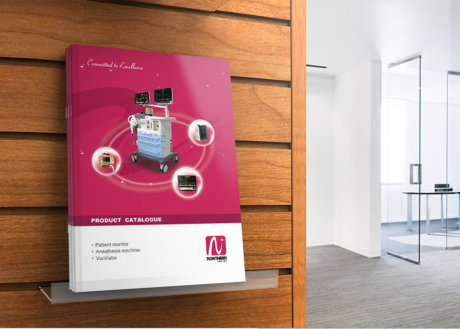 監(jiān)護(hù)儀外銷畫冊(cè)設(shè)計(jì) 醫(yī)療設(shè)備品牌視覺傳達(dá)的藝術(shù)